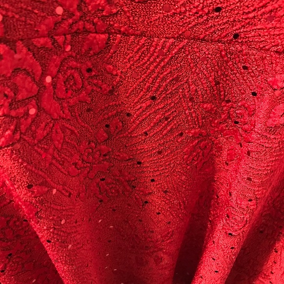 Sequined Red Dress - Picture 3 of 3